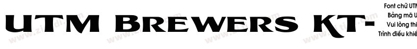 UTM Brewers KT字体转换